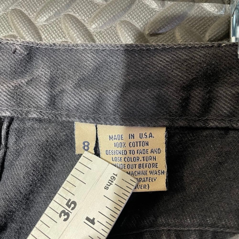 Vintage Calvin Klein Black Made‎ In USA Casual High Rise  Denim Jeans Size 8 - Picture 4 of 8